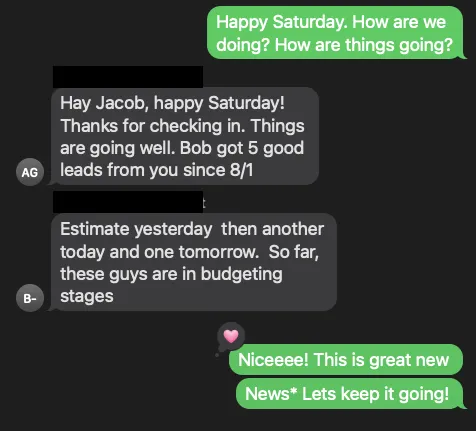 5 qualified leads same week